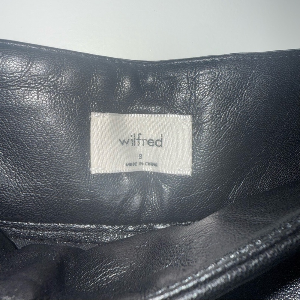 Anthropologie Faux Leather Dress Pants - Picture 3 of 5